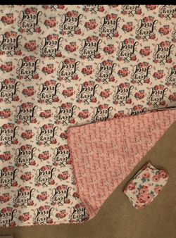 NEW So Very Loved Baby Quilt with 2 burp clothes