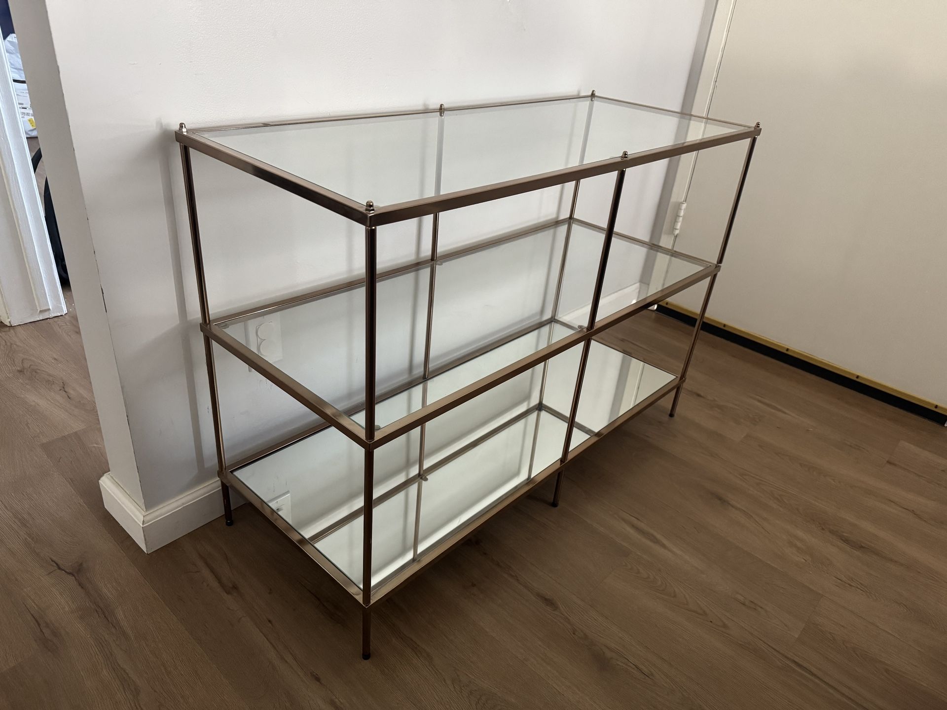 Gold/Glass Console Table 