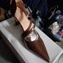 Sapatos De Mujer Cafe  Size 8