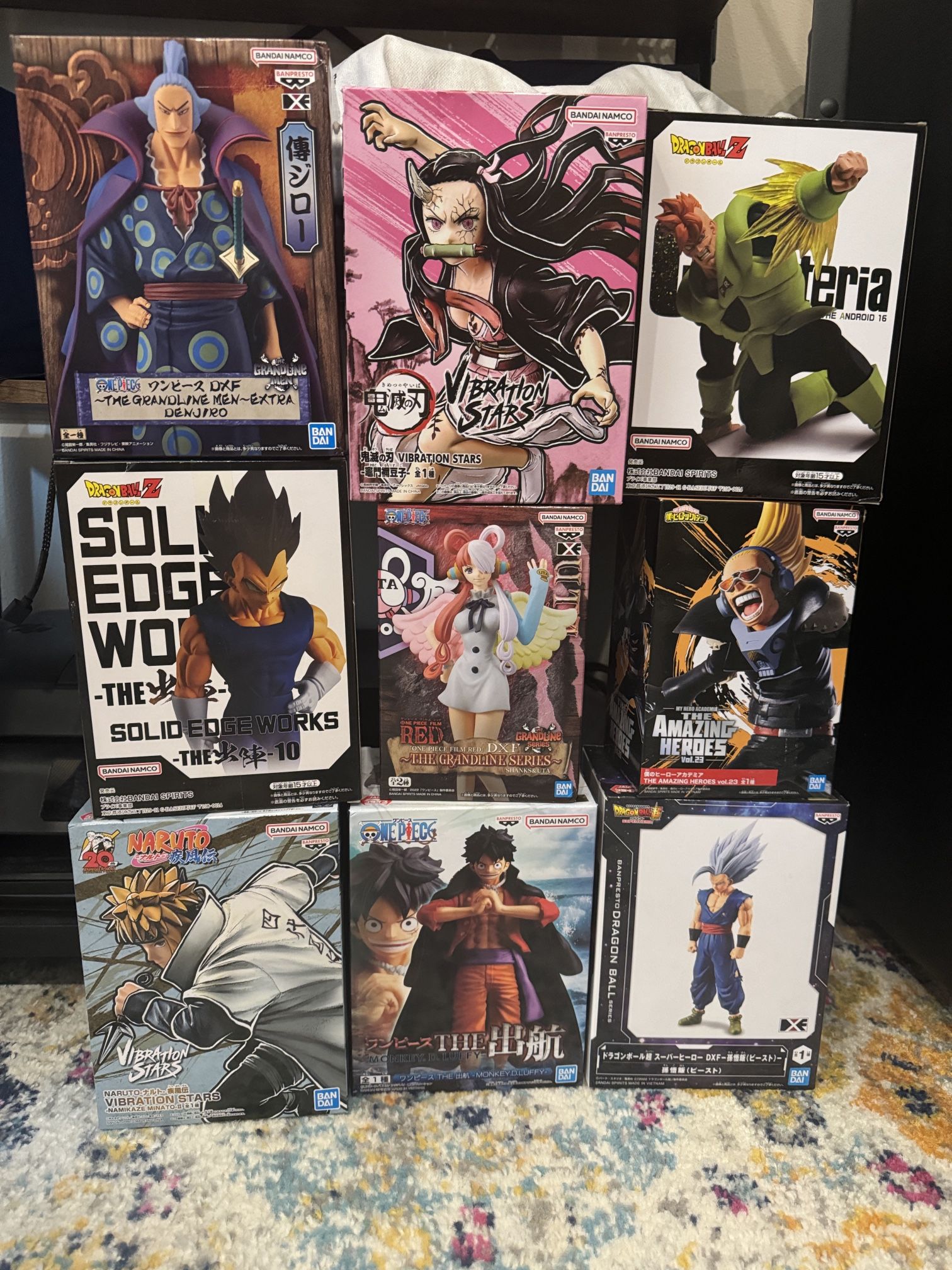 Anime Figures, One Piece, DBZ, Demon slayer, Naruto
