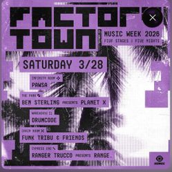 VIP LIMITED TICKETS  FACTORY TOWN 28 March 