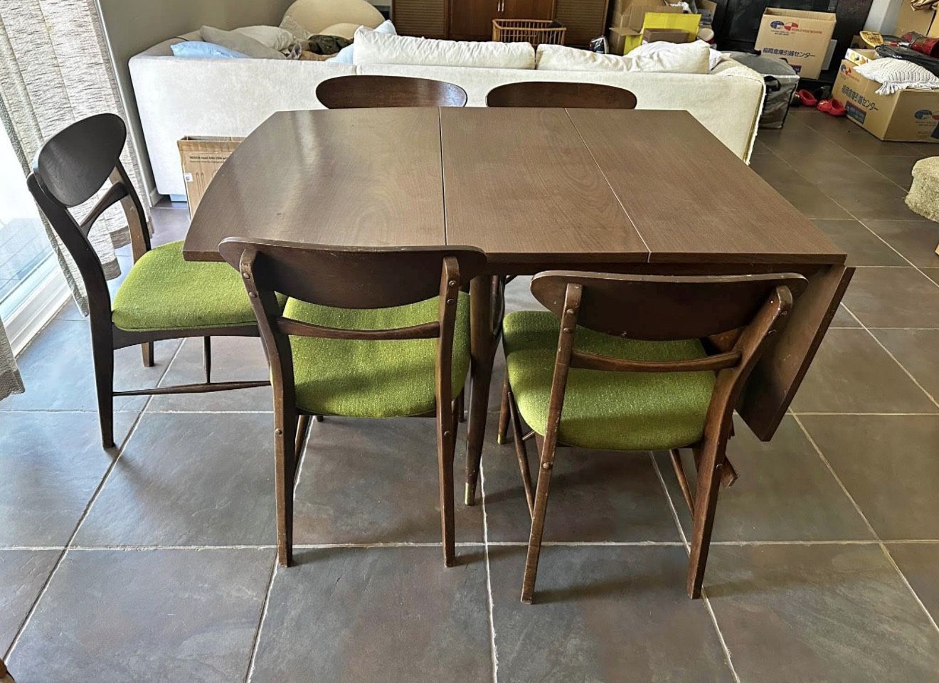 Vintage Holman dining table + Side Table.. See Description