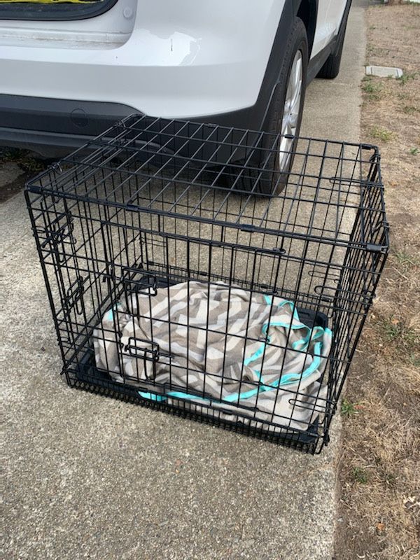 2 Wired Dog Crates (24” and 36”)