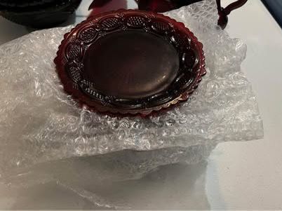 12- Avon Cape Cod Ruby 7 1/2” Salad Plates