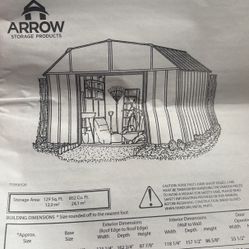 Metal shed for backyard
