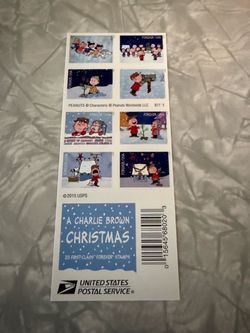 A Charlie Brown Christmas USPS Forever Stamps