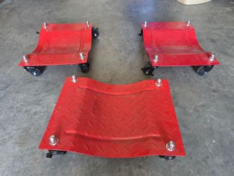 Heavy Duty Wheel Dolly, 6000 Lbs Capacity, 3 Piece Car Moving Set