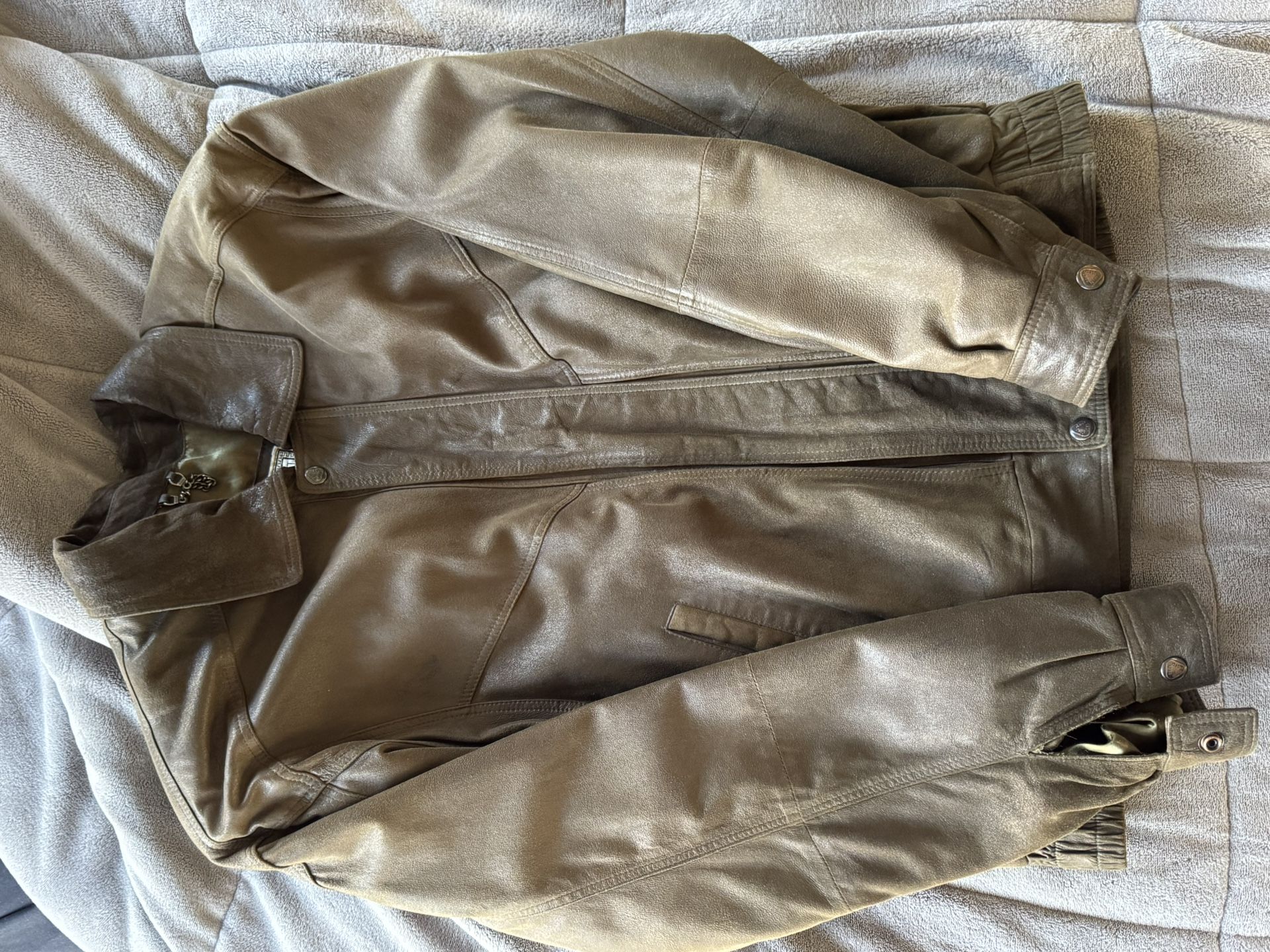 V2 Leather Jacket by Versace