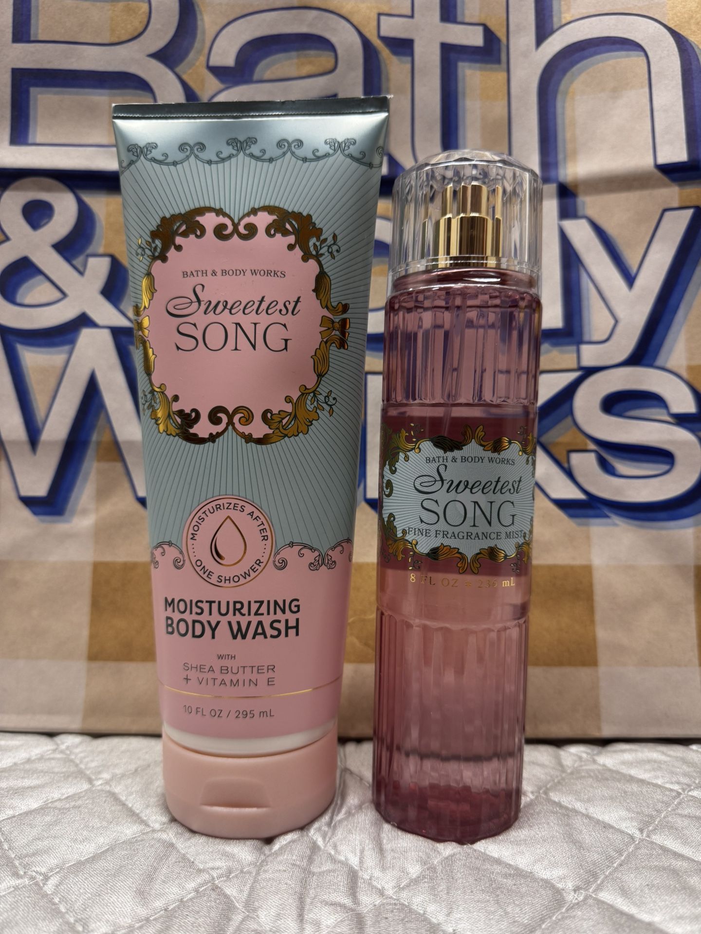 NWT 2025 Bath And Body Works - Sweetest song Body Wash/Fragrance 