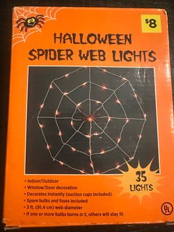 New Halloween Spider Web Lights