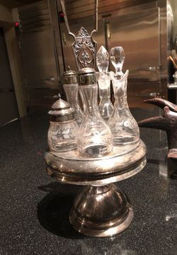 Silver set for dinning table