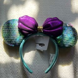 Disney’s Ariel Sequin Minnie Mouse Ear Headband