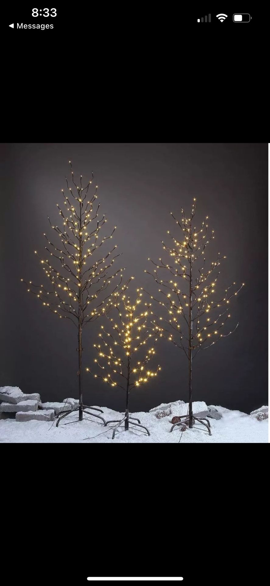 Lightshare Set of 3 Star Light Trees Decorations (3, 5, & 6 ft) - PLEASE READ