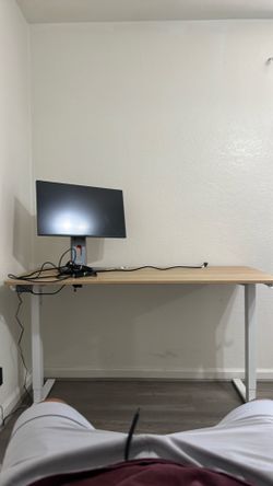 Desk and Monitor For sale (together or separately)