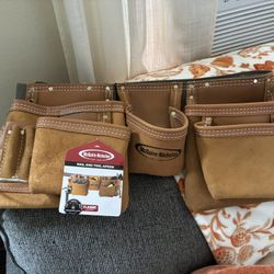 McGuire Nicholas 11-Pocket Leather Waist Tool Belt/Contractor's Apron NEW