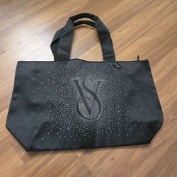 Victoria's Secret Rhinestone Logo Tote Bag