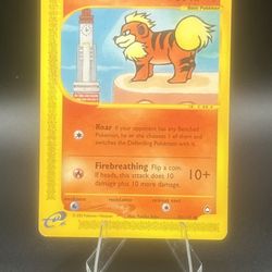 Growlithe Vintage Tcg Pokemon Card LP 