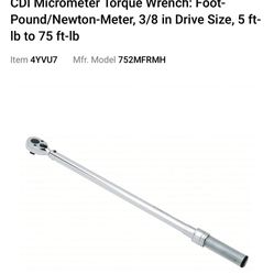 3/8 Torque Wrench 