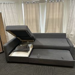 IKEA Freheten Sectional Sofa With Pull Out Bed + Big Storage 