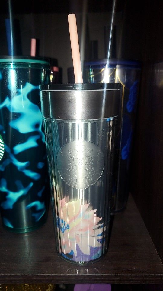 Starbucks Stainless Steel 16oz Cup Layered Grandiose Garden Pastel Tumbler