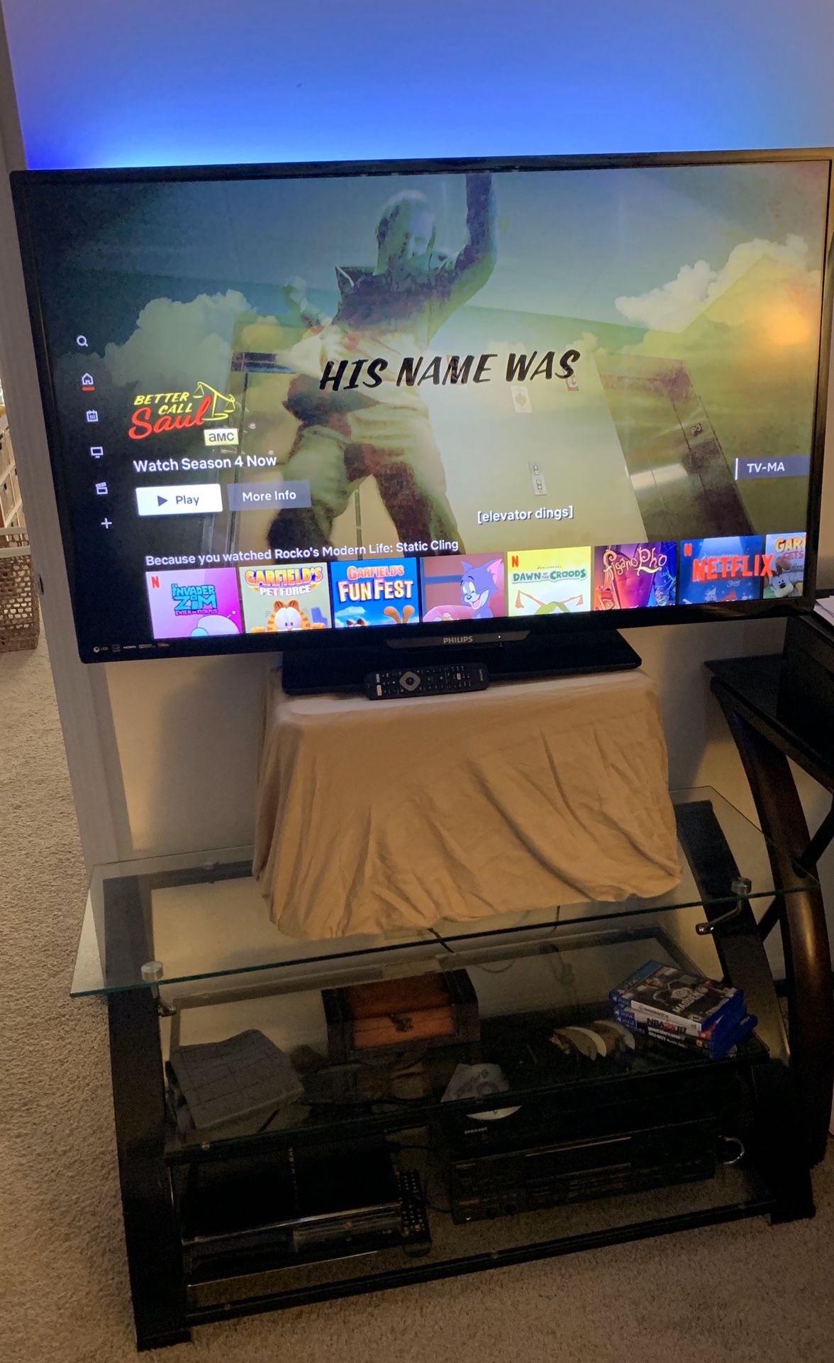 Philips 55 inch smart tv w/stand