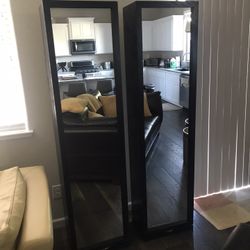 Used Two Design Within Reach Swivel Wardrobe With Mirror Towers