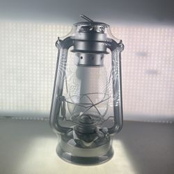 12” Hurricane Kerosene Oil Lantern - Silver