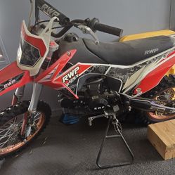 The Rebel West Powersports (RWP) 125X is a 125cc performance pit bike or dirt bike