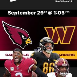 Washington Commanders Versus Arizona Cardinals