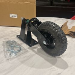 Black Fence Wheel For Metal Tube Gate 