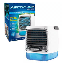ARCTIC AIR Turbo Chill Desktop Evaporative Space Cooler with LED Nightlight