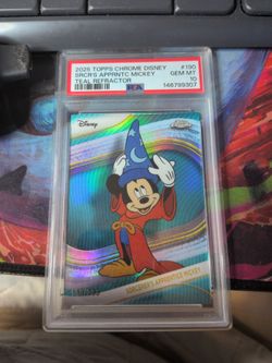 2025 Topps chrome Disney sorcerer Mickey /299 psa10