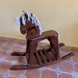 Antique Horse Rocking Chair 