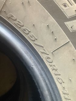 265/70/16 Hankook (2 Tires) Like New $125.00/ Both