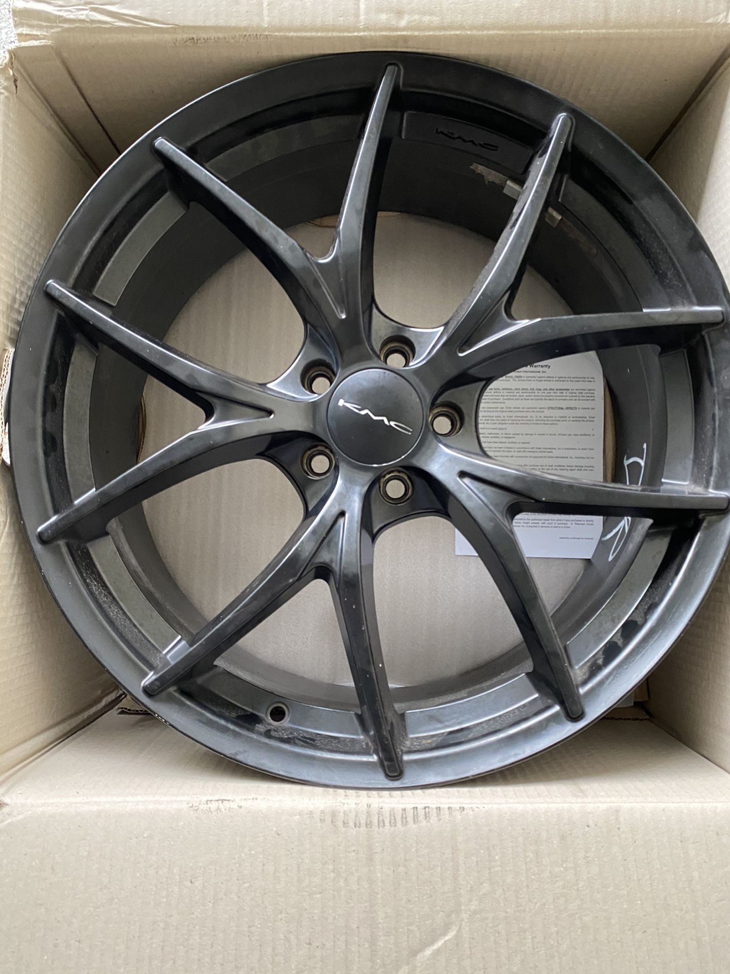 20” Satin Black KMC Rims