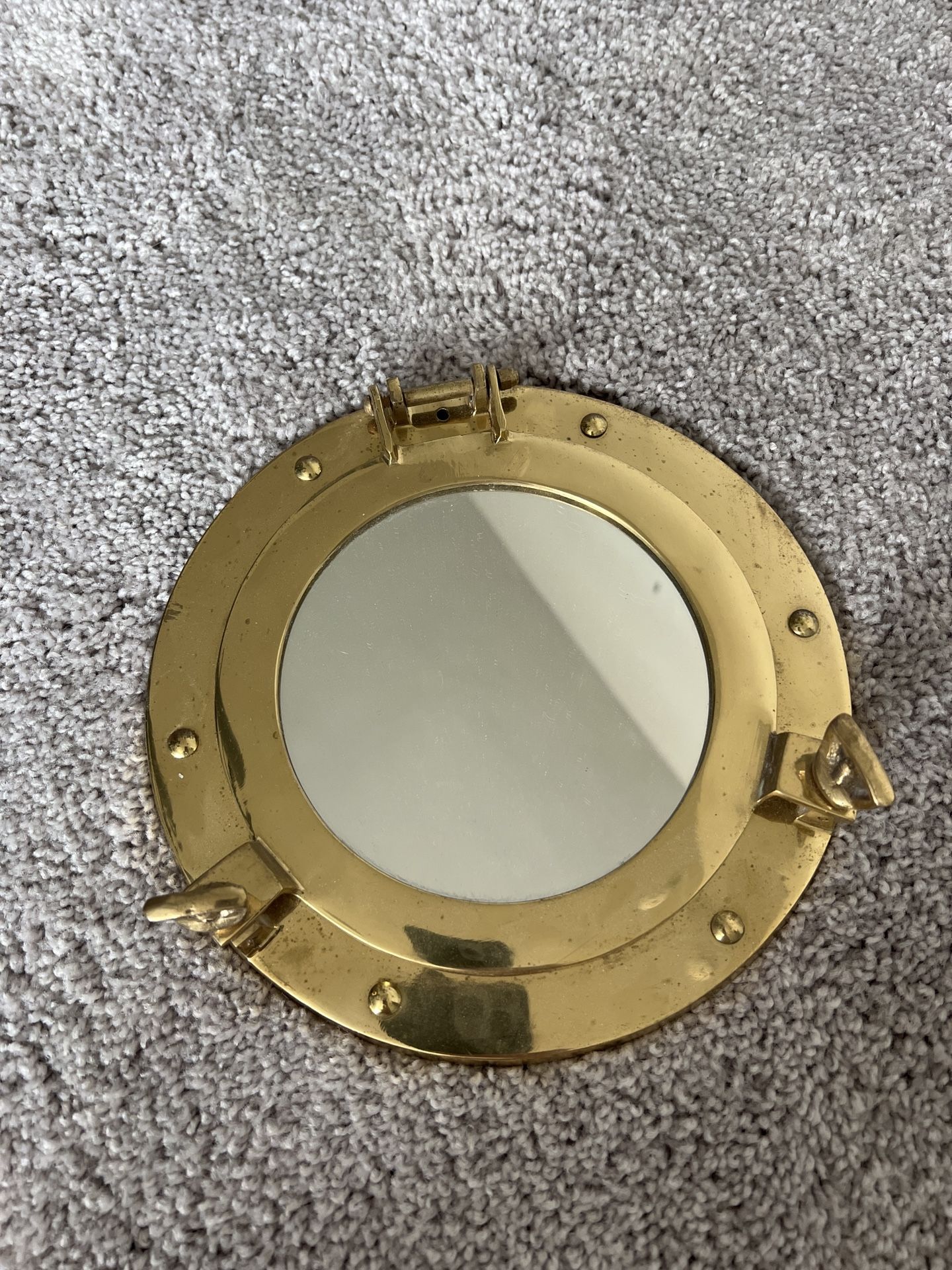 Brass Nautical Mirror 