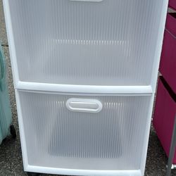 Sterilite Two Drawer Storage Bin