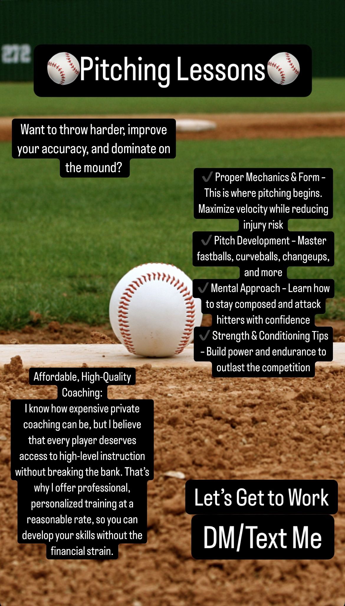 Pitching Lessons