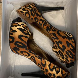 Animal Print Heels Size 8 