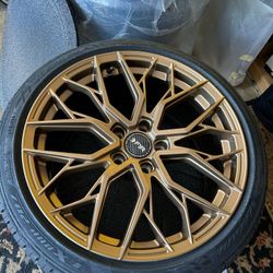 18x8.5 Matte Bronze Wheel F1R FS3 5x112 35