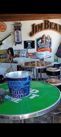 Bar signs and tables