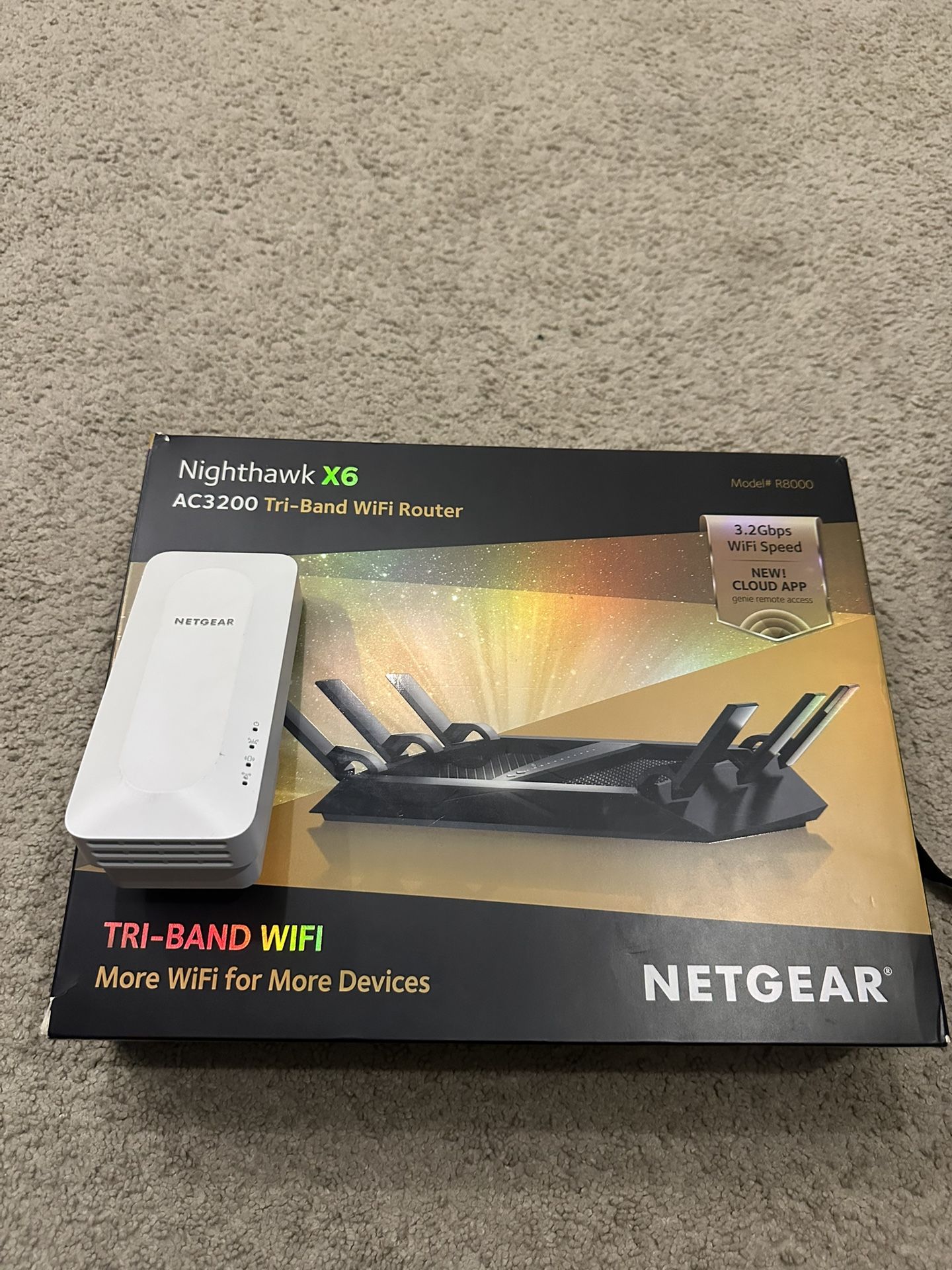 Netgear Nighthawk X6 Router + NETGEAR AX1600 Mesh Extender Bundle