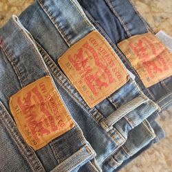 3 PAIRS OF JEANS Levi's 510, 511, 513 