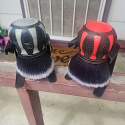 2 Big Brushes With Holders
