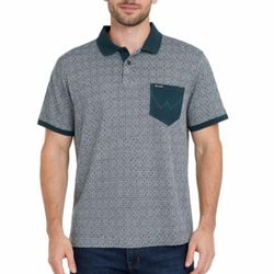 Wrangler Fine Goods Geometric Diamond Polo Shirt 3XL Slim Fit
