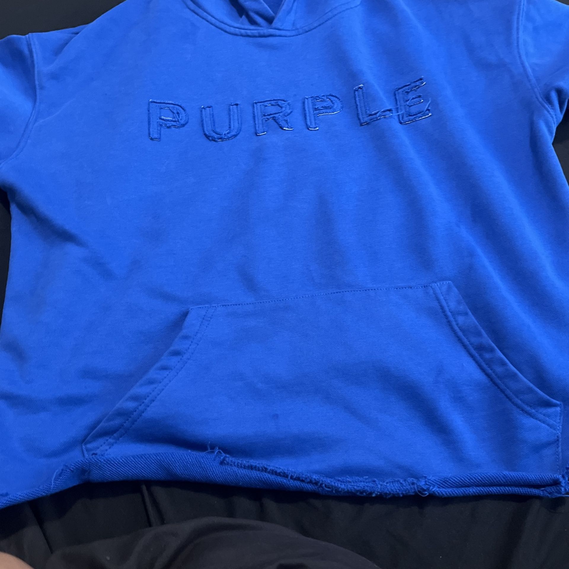 Purple-Brand Oversized Fleece Hoodie 