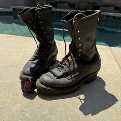 White Smokejumper Boots