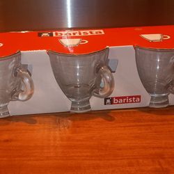 Barista Glass Espresso Cups - Set of 3