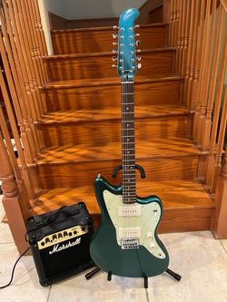 Squier Paranormal FSR 12 String Jazzmaster (Brand New) W/ Marshall Amp