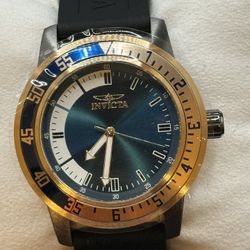 Invicta Men's 12847 Specialty Blue Dial Blue Polyurethane Watch